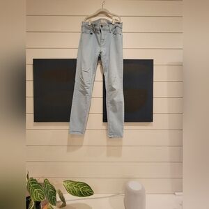 Free People roller crop jeans, size 27, light blue